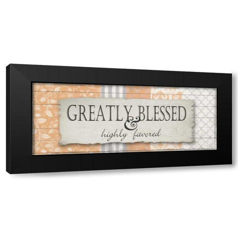 Greatly Blessed 2 Black Modern Wood Framed Art Print by Greene, Taylor
