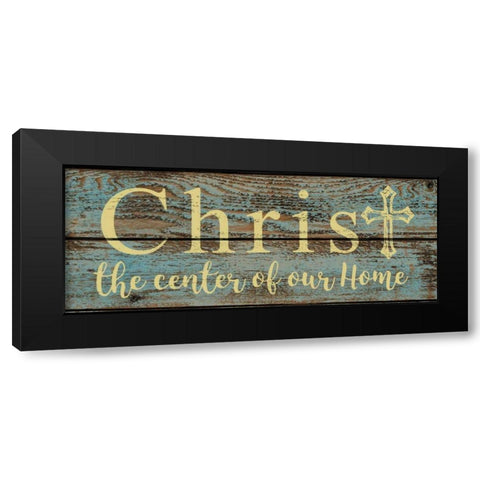 Christ Center Black Modern Wood Framed Art Print by Greene, Taylor