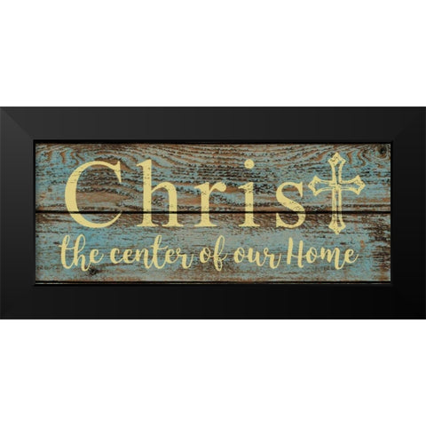 Christ Center Black Modern Wood Framed Art Print by Greene, Taylor