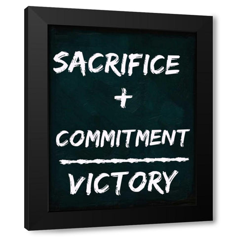 SACRAFICE PLUS Black Modern Wood Framed Art Print by Greene, Taylor