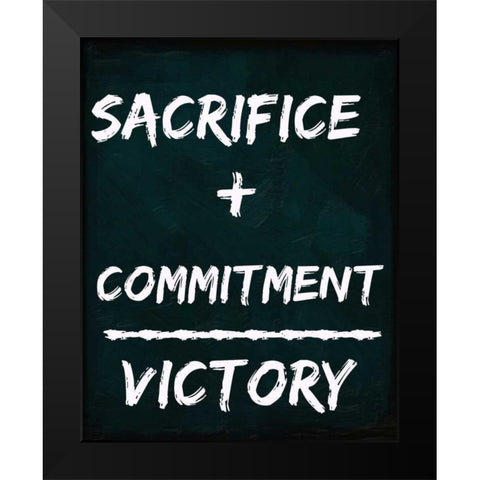 SACRAFICE PLUS Black Modern Wood Framed Art Print by Greene, Taylor