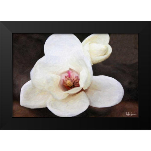 Magnolia In Bloom Black Modern Wood Framed Art Print by Greene, Taylor