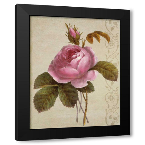 Pink And Yellow II Black Modern Wood Framed Art Print by Greene, Taylor