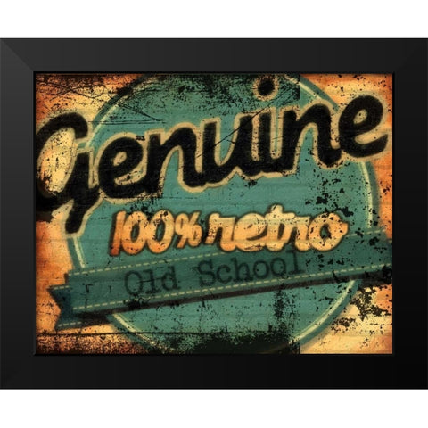 Genuine Old School Black Modern Wood Framed Art Print by Greene, Taylor