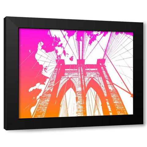 BRIDGE Black Modern Wood Framed Art Print by Greene, Taylor
