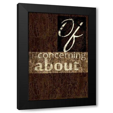 OF Black Modern Wood Framed Art Print by Greene, Taylor