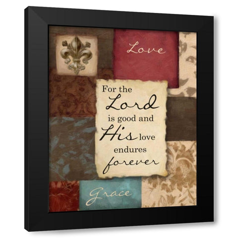 For The Lord Black Modern Wood Framed Art Print by Greene, Taylor