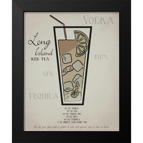 Long Island layered Black Modern Wood Framed Art Print by Greene, Taylor