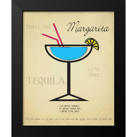 Margarita Black Modern Wood Framed Art Print by Greene, Taylor
