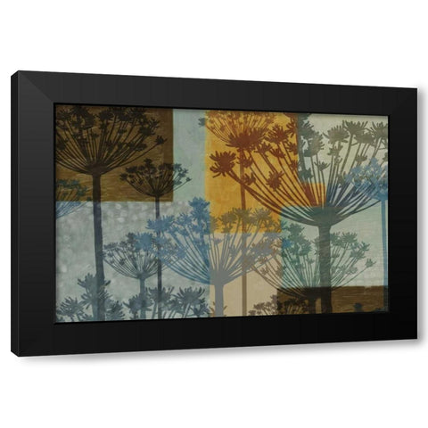 SUMMER BREEZE Black Modern Wood Framed Art Print with Double Matting by Greene, Taylor