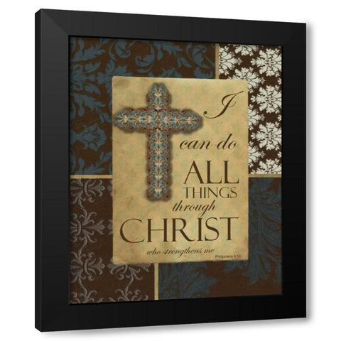I CAN DO ALL Black Modern Wood Framed Art Print with Double Matting by Greene, Taylor