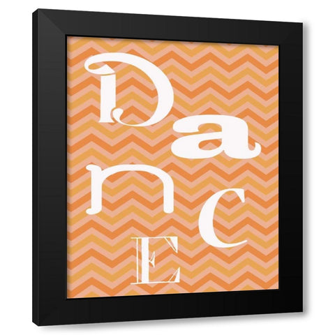 TANGO DANCE Black Modern Wood Framed Art Print with Double Matting by Greene, Taylor