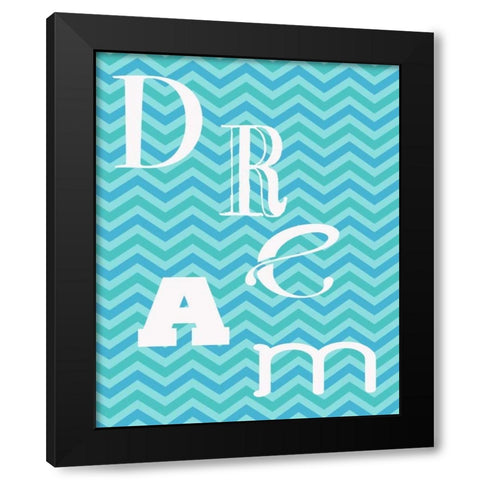 AQUA DANCE Black Modern Wood Framed Art Print by Greene, Taylor