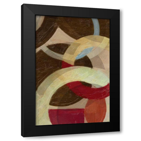HALO WEAVE III Black Modern Wood Framed Art Print with Double Matting by Greene, Taylor