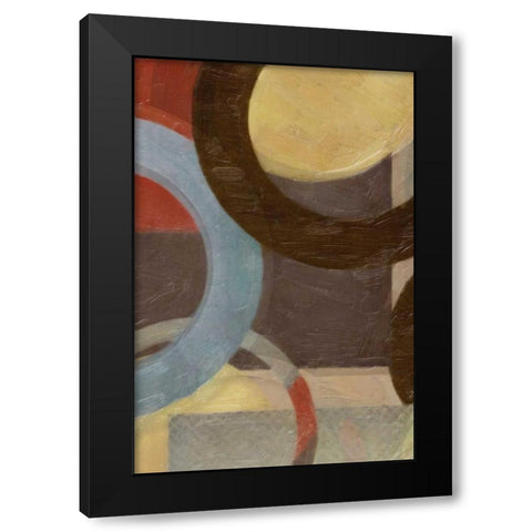 HALO WEAVE IV Black Modern Wood Framed Art Print with Double Matting by Greene, Taylor