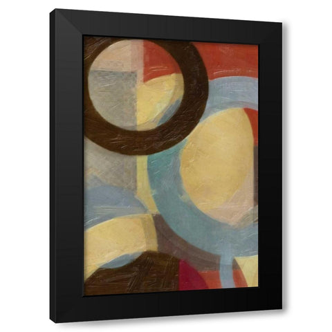 HALO WEAVE V Black Modern Wood Framed Art Print with Double Matting by Greene, Taylor
