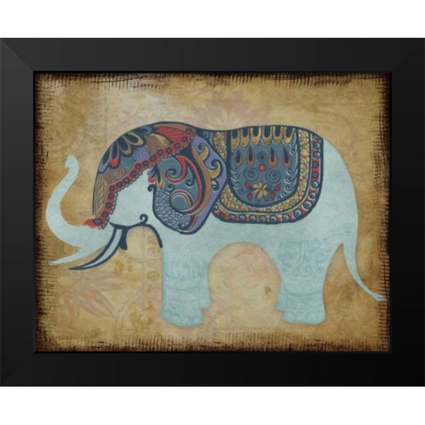 ELEGANT PACHYDERM Black Modern Wood Framed Art Print by Greene, Taylor