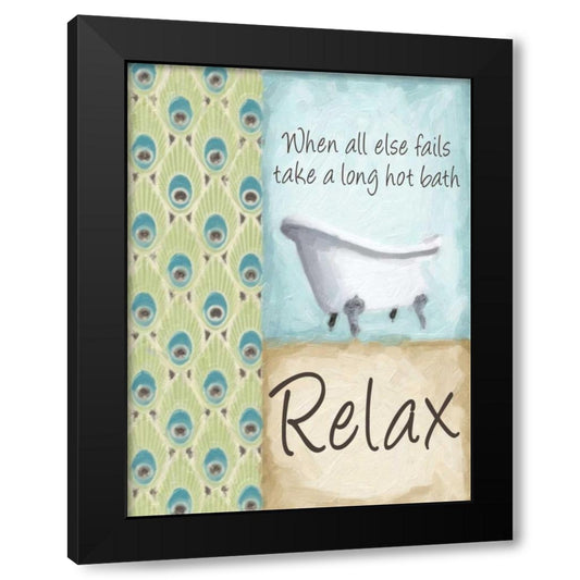 WHEN ALL ELSE FAILS Black Modern Wood Framed Art Print with Double Matting by Greene, Taylor