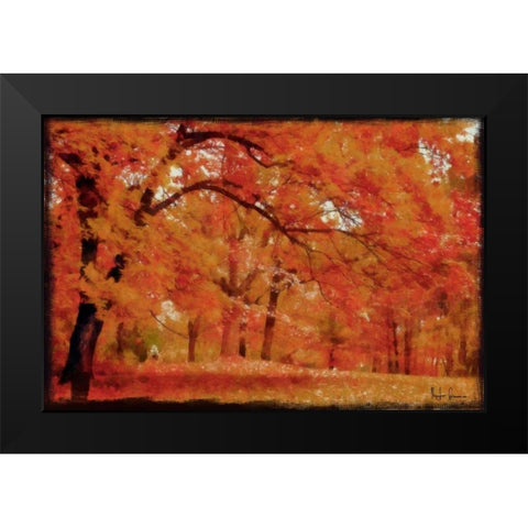 HARVEST LANDSCAPE Black Modern Wood Framed Art Print by Greene, Taylor