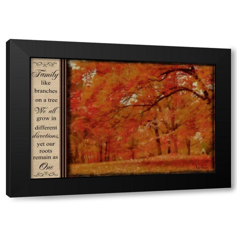 FAMILY LANDSCAPE A Black Modern Wood Framed Art Print by Greene, Taylor