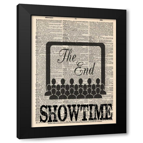 SHOWTIME 2 Black Modern Wood Framed Art Print with Double Matting by Greene, Taylor