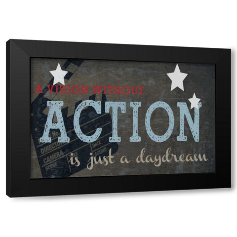 A Vision Without Action Black Modern Wood Framed Art Print with Double Matting by Greene, Taylor