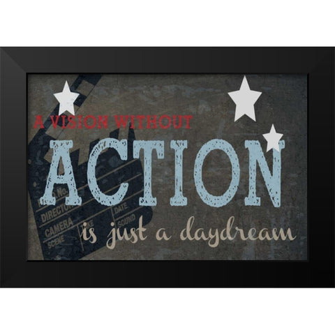A Vision Without Action Black Modern Wood Framed Art Print by Greene, Taylor