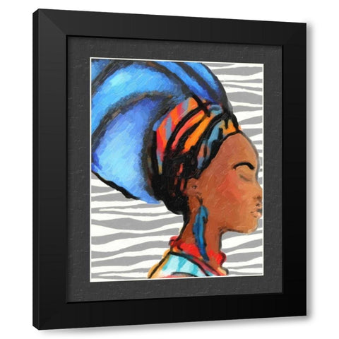 Ebony Beauty II Black Modern Wood Framed Art Print with Double Matting by Greene, Taylor