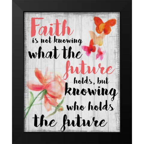 Faith Is Not Black Modern Wood Framed Art Print by Greene, Taylor