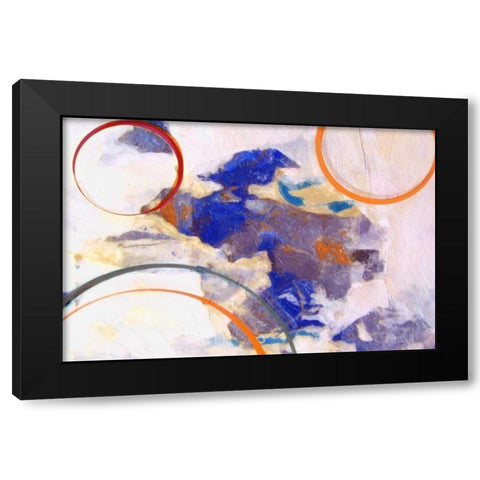 Kilkee Abstract Black Modern Wood Framed Art Print with Double Matting by Greene, Taylor