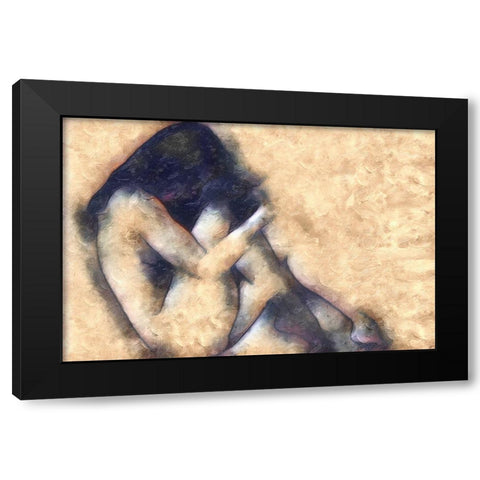 Solace Black Modern Wood Framed Art Print by Greene, Taylor