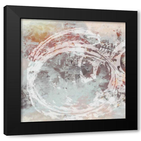 Strokes In Motion1 Black Modern Wood Framed Art Print with Double Matting by Greene, Taylor
