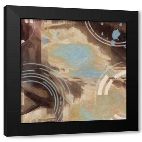 Orbstration 3 Black Modern Wood Framed Art Print with Double Matting by Greene, Taylor