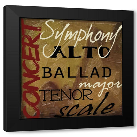 JAMMING  I-NO BLUR 4 Black Modern Wood Framed Art Print by Greene, Taylor