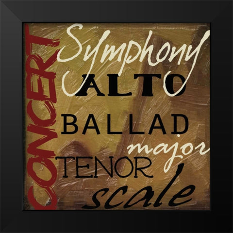 JAMMING  I-NO BLUR 4 Black Modern Wood Framed Art Print by Greene, Taylor