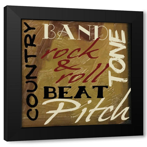 JAMMING  I-NO BLUR  6 Black Modern Wood Framed Art Print by Greene, Taylor