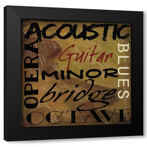 JAMMING  I-NO BLUR 8 Black Modern Wood Framed Art Print with Double Matting by Greene, Taylor