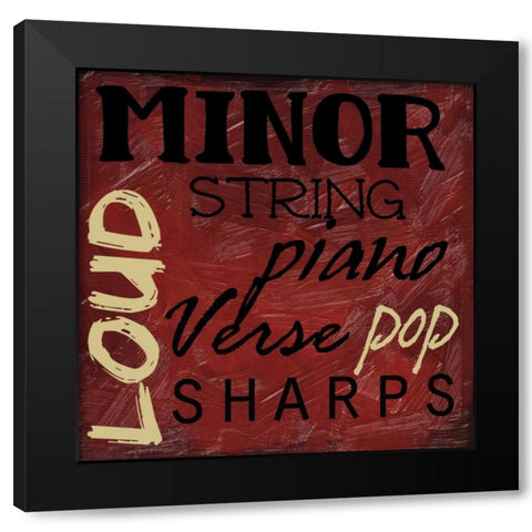 JAM SESSION II-NO BLUR 2 Black Modern Wood Framed Art Print by Greene, Taylor