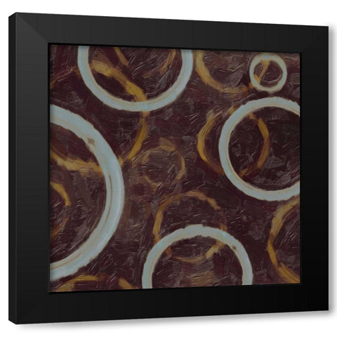 GOING IN CIRCLES I Black Modern Wood Framed Art Print by Greene, Taylor