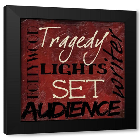 LIGHTS CAMERA ACTION_SET Black Modern Wood Framed Art Print with Double Matting by Greene, Taylor