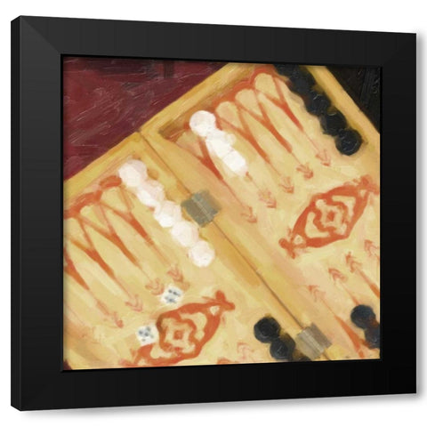 PLAY TIME Black Modern Wood Framed Art Print with Double Matting by Greene, Taylor