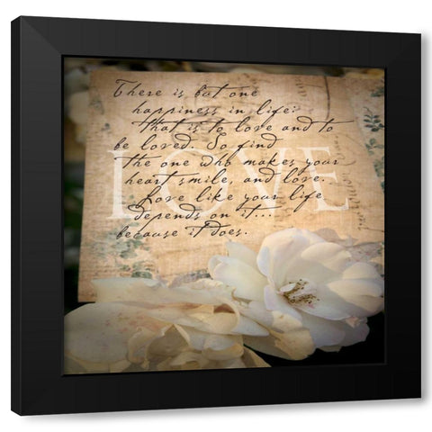 Postcard 2 Black Modern Wood Framed Art Print with Double Matting by Greene, Taylor