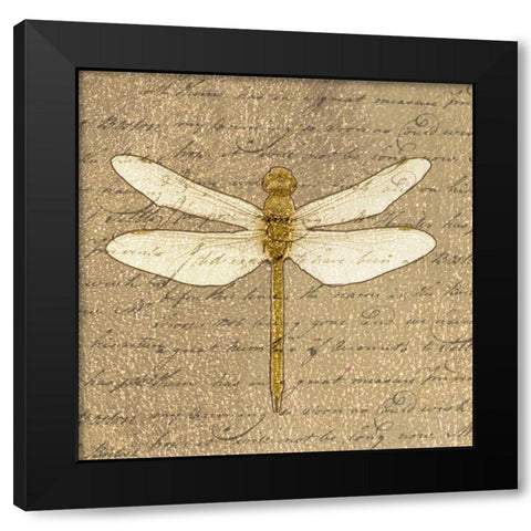 OSCAR GOLD B9 Black Modern Wood Framed Art Print with Double Matting by Greene, Taylor