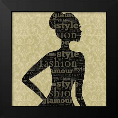 Fashion Black Modern Wood Framed Art Print by Greene, Taylor