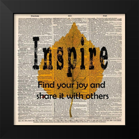 INSPIRE Black Modern Wood Framed Art Print by Greene, Taylor