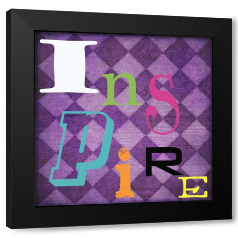 Inspire Black Modern Wood Framed Art Print with Double Matting by Greene, Taylor