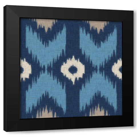 IKAT III Black Modern Wood Framed Art Print with Double Matting by Greene, Taylor