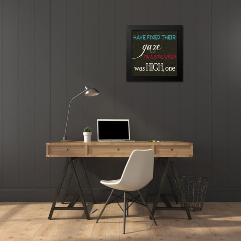 ALL WHO HAVE B Black Modern Wood Framed Art Print by Greene, Taylor
