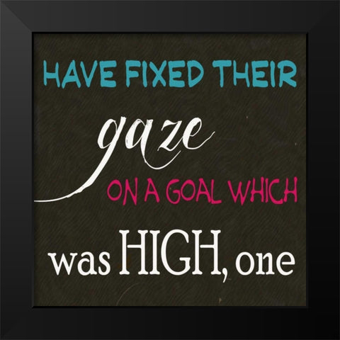ALL WHO HAVE B Black Modern Wood Framed Art Print by Greene, Taylor