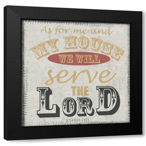 As For Me Black Modern Wood Framed Art Print with Double Matting by Greene, Taylor